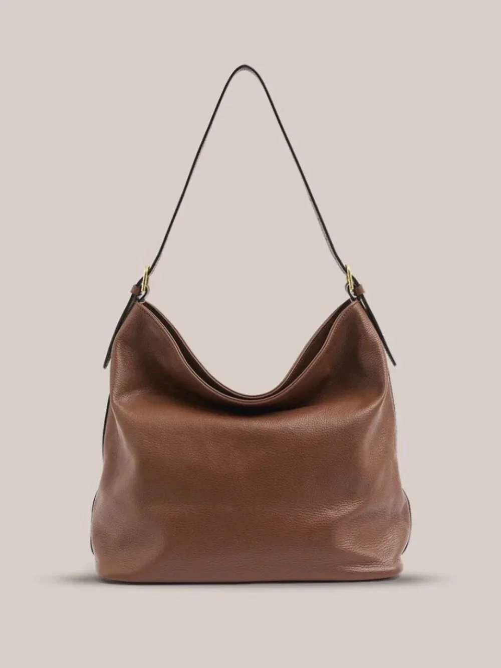 Vestirsi Serena Mocha Leather Hobo Bag